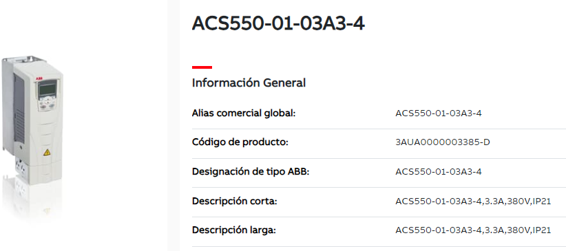 ACS550-01-03A3-4